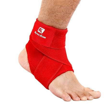 red colour ankle for basketball player