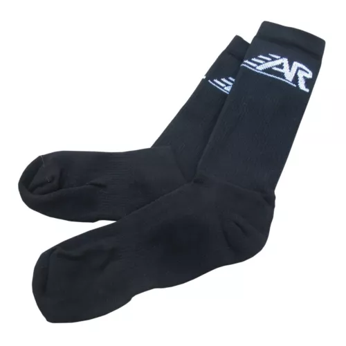 A&R Sports Ventilated Performance Hockey Skate Socks, Black, S-L