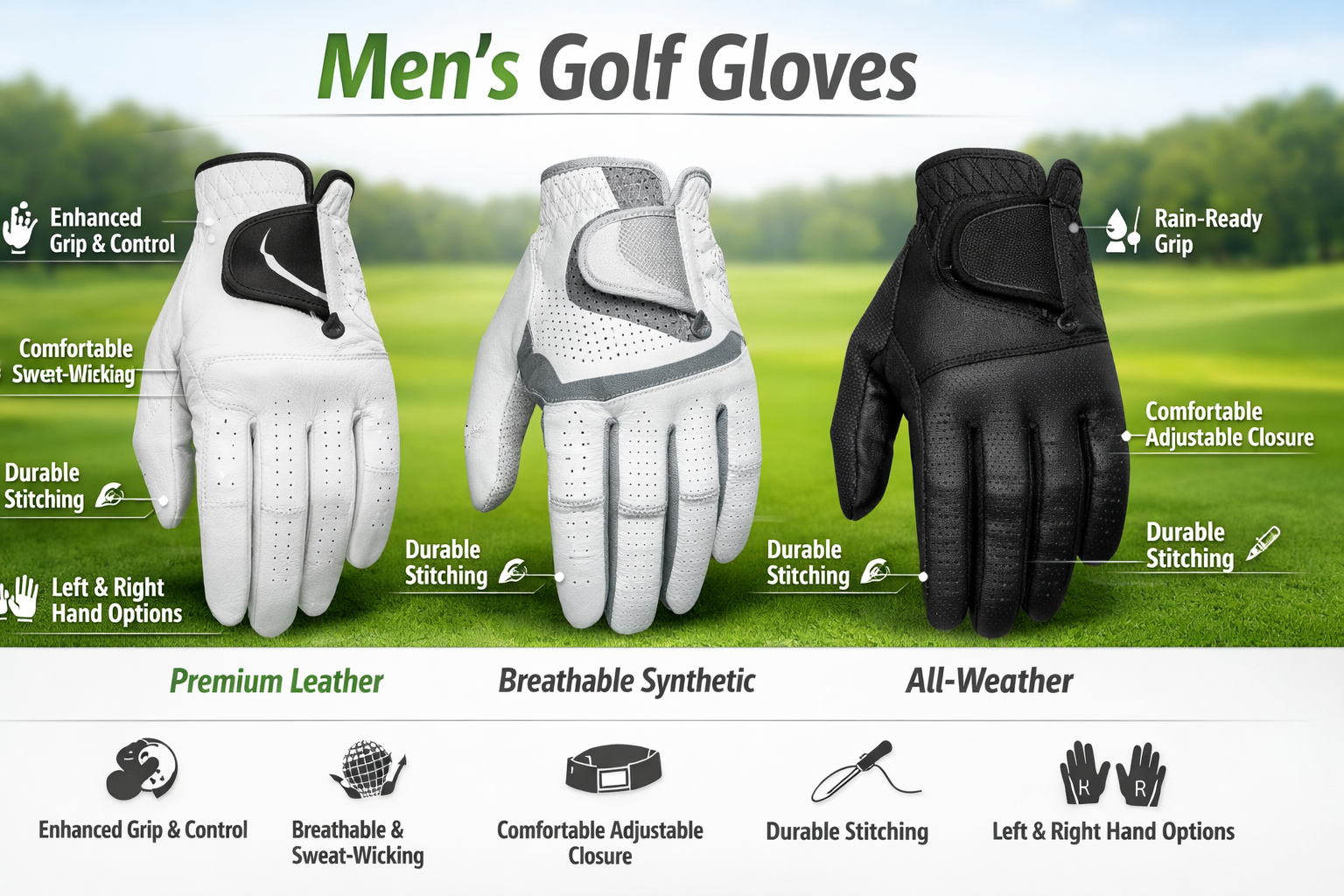 Golf gloves men