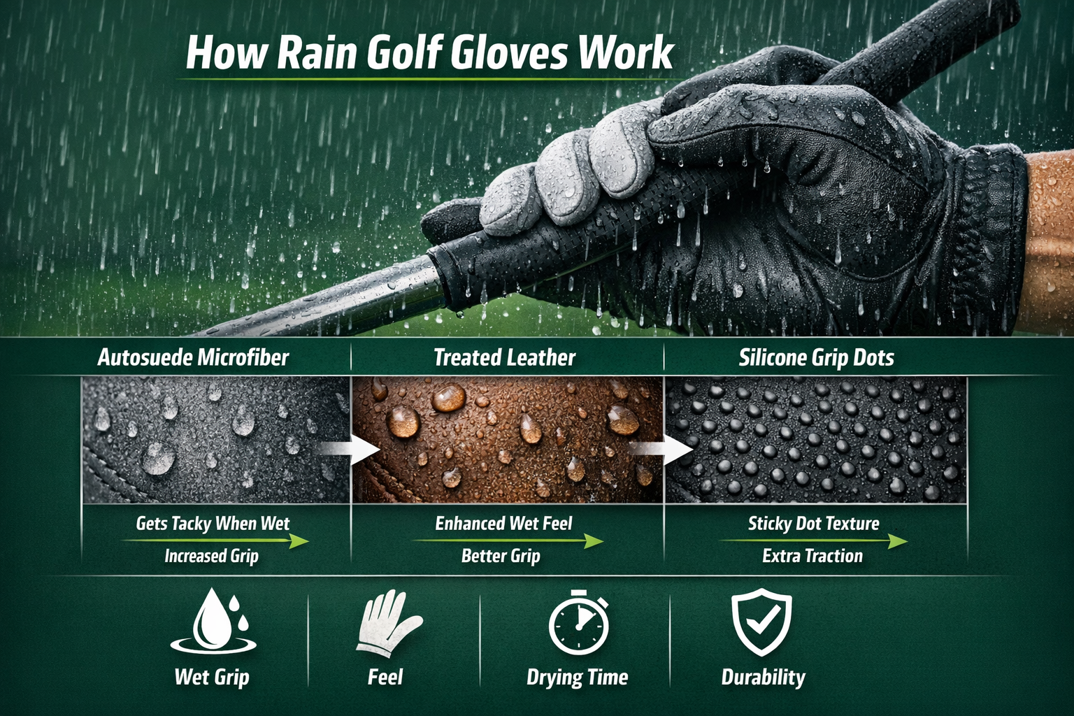 Rain golf glove